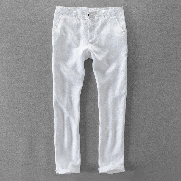 Pantaloni bărbați F1733 alb 30