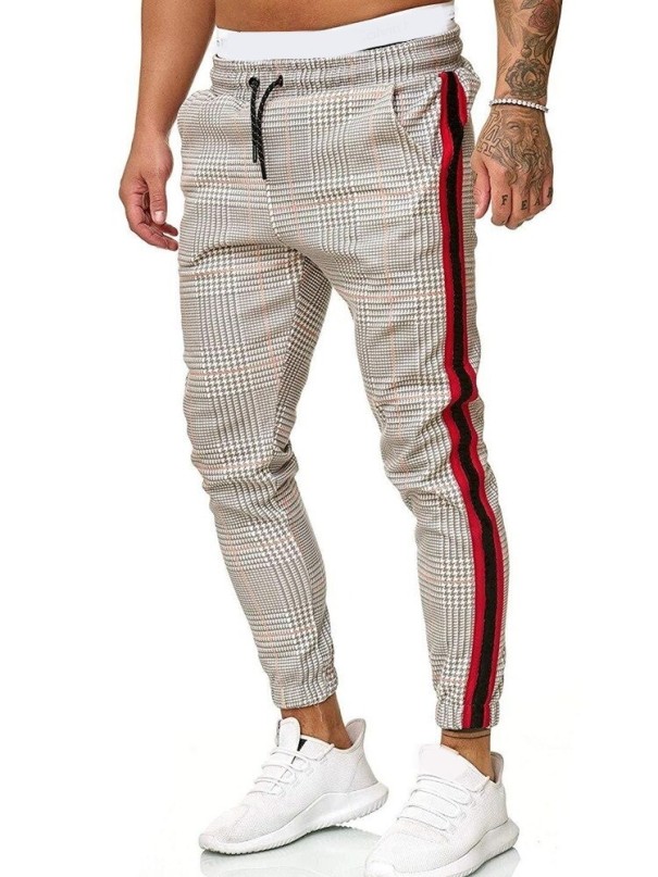 Pantaloni bărbați în carouri F1386 XS 1