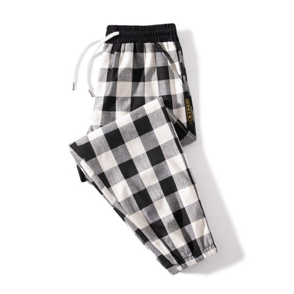 Pantaloni bărbați în carouri F1538 XS 1