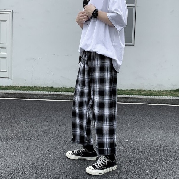 Pantaloni bărbați în carouri F1722 S 1