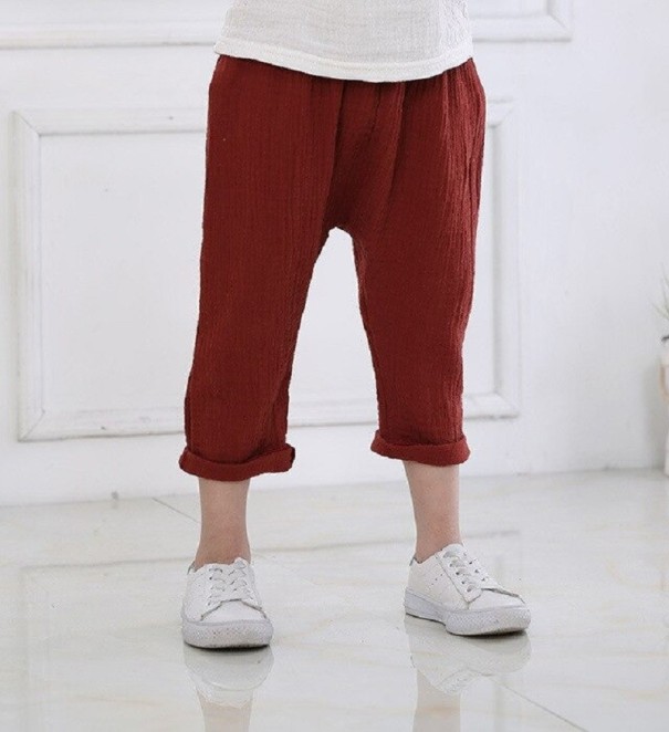 Pantaloni copii T2427 roșu 6