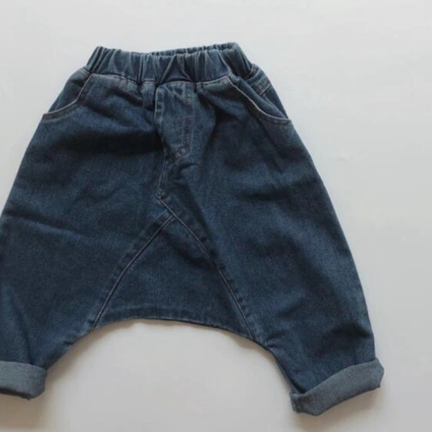 Pantaloni copii T2448 albastru inchis 3