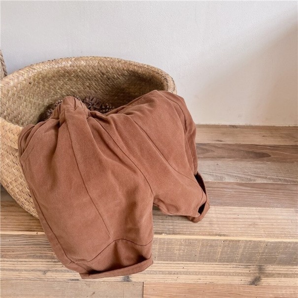 Pantaloni copii T2454 maro 4