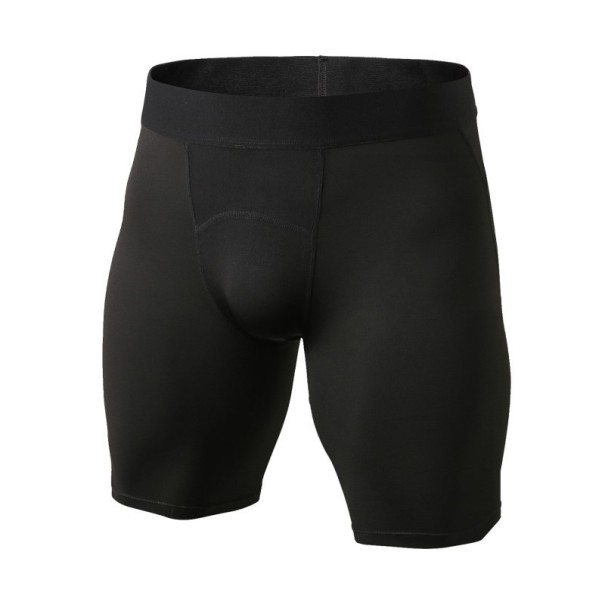 Pantaloni corti compressivi da uomo nero M