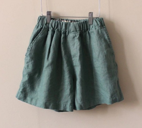 Pantaloni Corti Donna Olivia verde scuro L