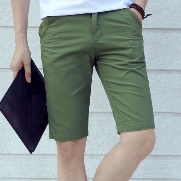 Pantaloni Corti Uomo Oliver verde militare 36