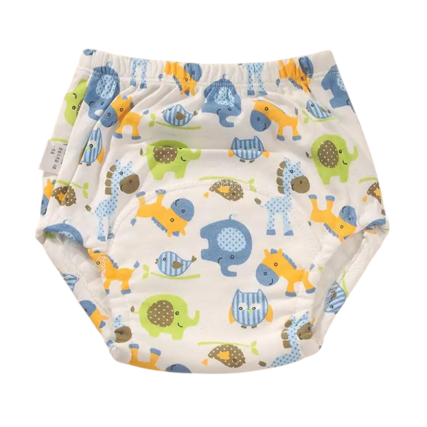 Pantaloni da allenamento per bambini 15–19 kg Pannolini in tessuto Safari animali Biancheria intima lavabile per neonati Ragazzi Ragazze 1