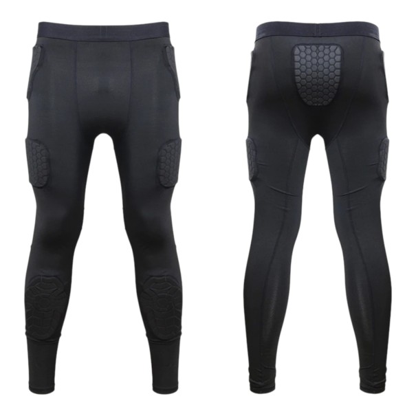 Pantaloni da motocross con imbottitura Unisex Taglio aderente con imbottiture sulle ginocchia e sui fianchi In elastan Nero Per motocicletta motocross e enduro S