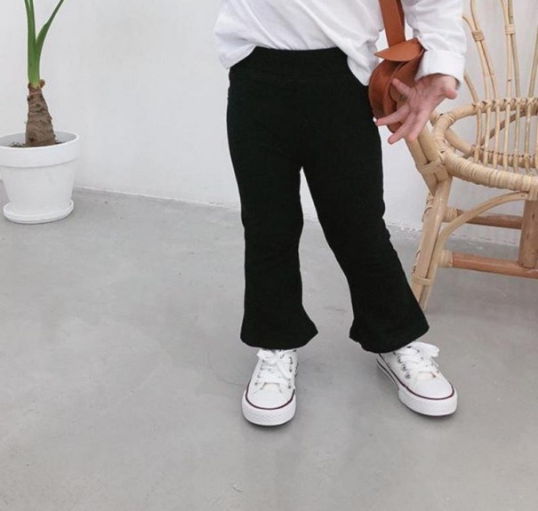 Pantaloni da ragazza L2288 nero 2