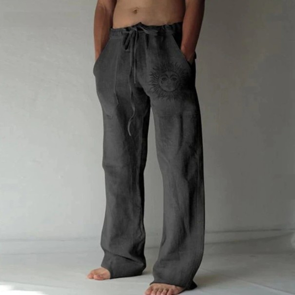 Pantaloni da uomo A3116 grigio scuro L