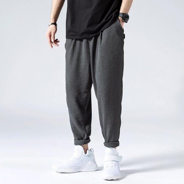 Pantaloni da Uomo F1366 grigio scuro L