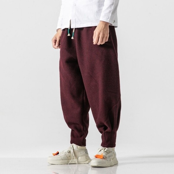 Pantaloni da uomo F1588 bordeaux M