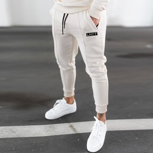 Pantaloni de bărbați F1334 bej XS