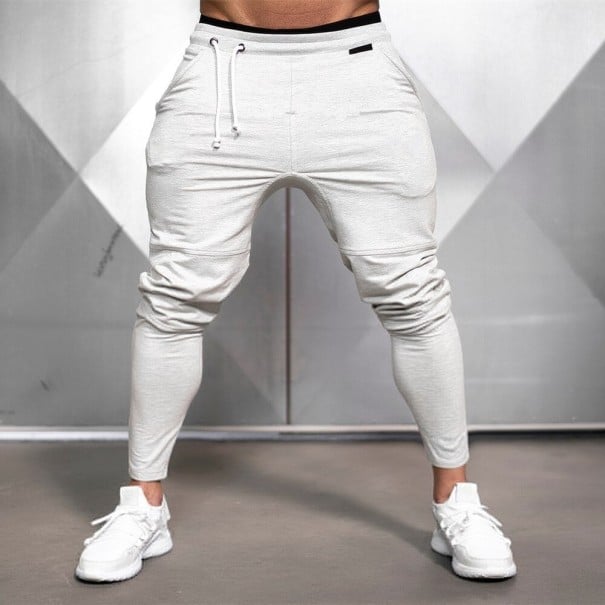 Pantaloni de bărbați F1407 gri deschis XL