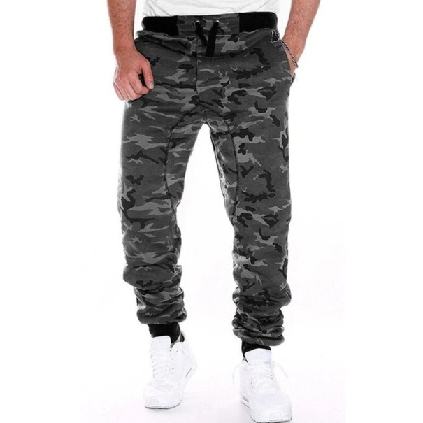Pantaloni de bărbați F1439 gri inchis S