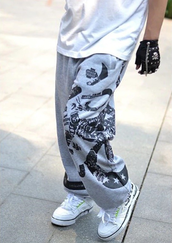 Pantaloni de bărbați F1515 gri M