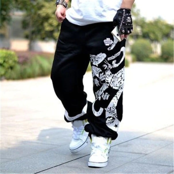 Pantaloni de bărbați F1515 negru XS
