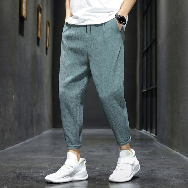 Pantaloni de bărbați F1561 verde inchis XL