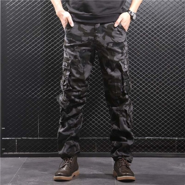 Pantaloni de camuflaj pentru bărbați F1414 negru 36