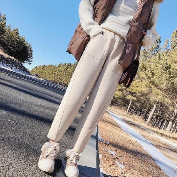 Pantaloni de damă A214 cremos XL