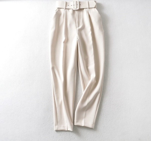 Pantaloni de damă cu curea A232 L 2