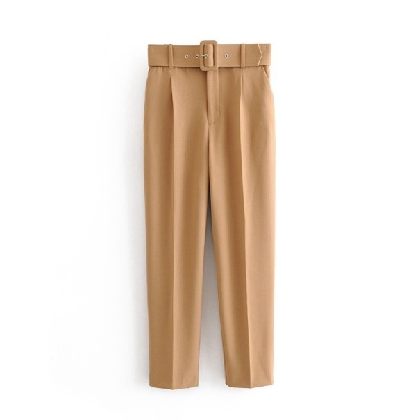 Pantaloni de damă cu curea A232 L 5 Pantaloni de damă cu curea A232 L 5