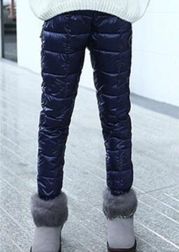 Pantaloni de iarna fete T2440 albastru inchis 6