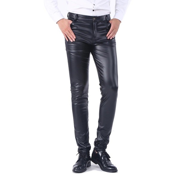 Pantaloni de piele pentru bărbați F1491 29