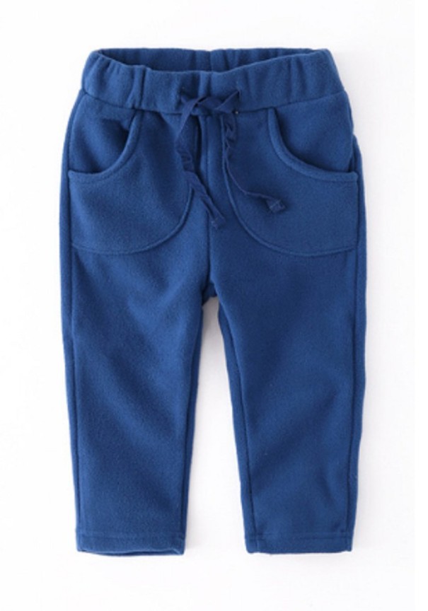 Pantaloni de trening colorați pentru copii J871 albastru 4