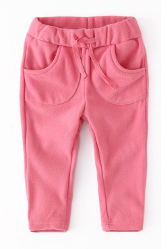 Pantaloni de trening colorați pentru copii J871 roz 12-18 luni