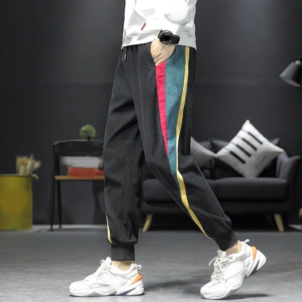 Pantaloni de trening cu dungi L