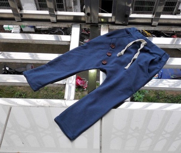 Pantaloni de trening eleganti pentru baieti J3248 albastru 2
