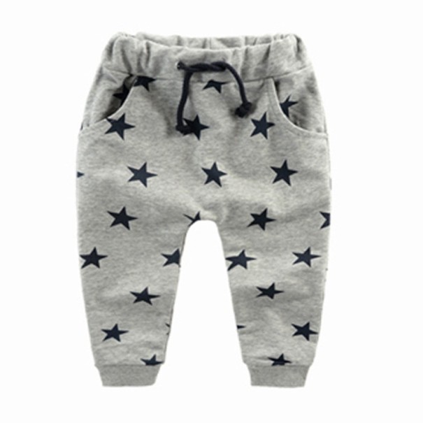 Pantaloni de trening pentru baieti cu stelute J2537 gri 3