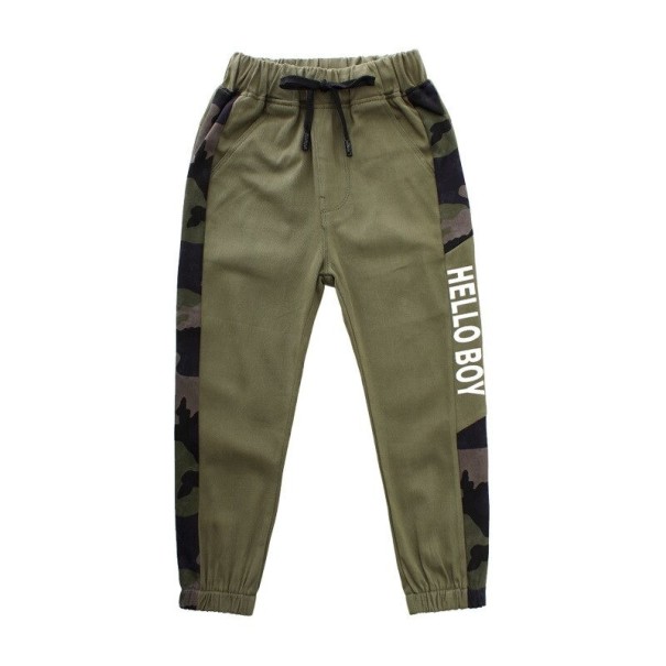 Pantaloni de trening pentru băieți L2270 verde armată 10