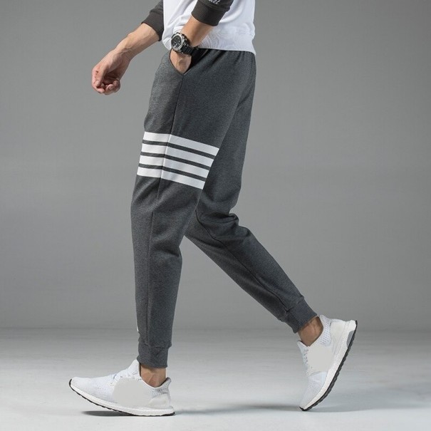 Pantaloni de trening pentru bărbați A3108 gri inchis L