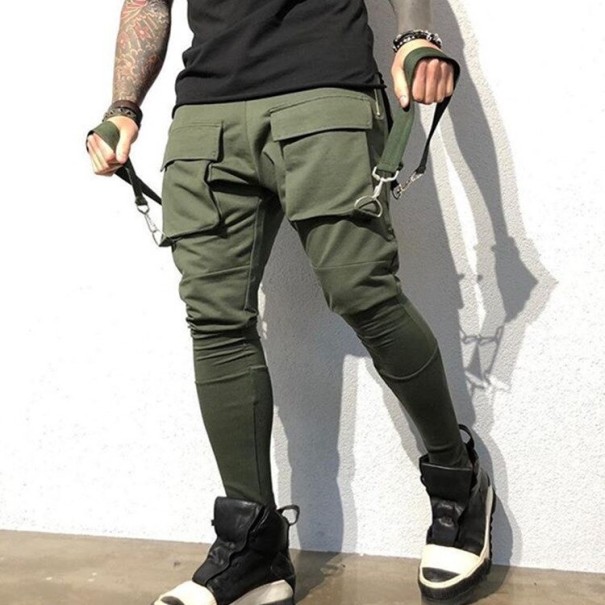 Pantaloni de trening pentru bărbați A3125 verde armată M