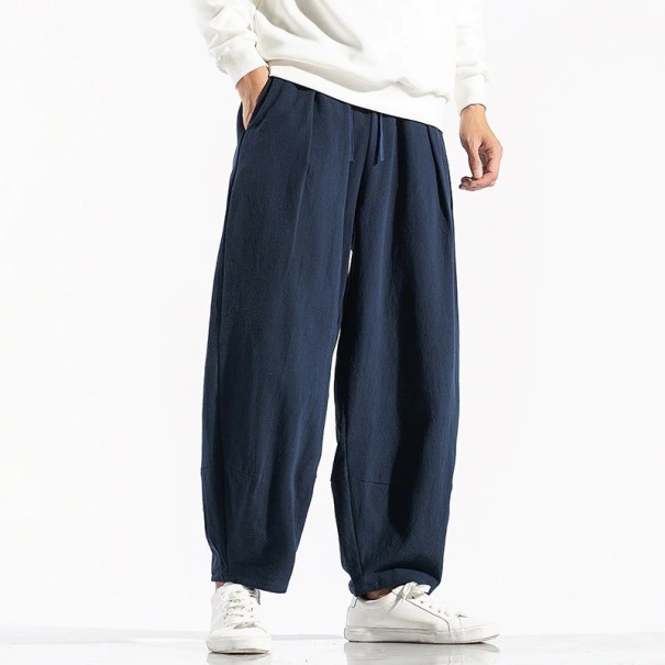 Pantaloni de trening pentru bărbați F1374 albastru inchis XL
