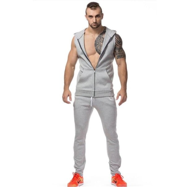 Pantaloni de trening pentru bărbați - Gri L