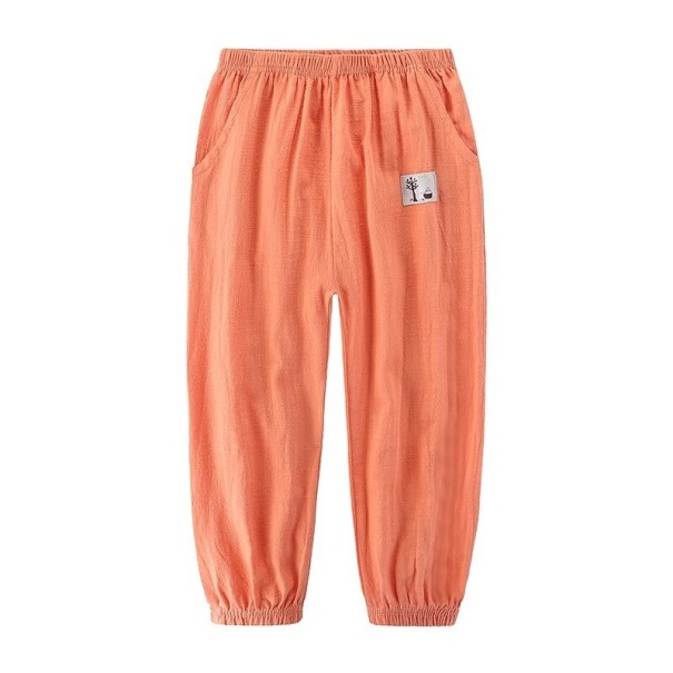 Pantaloni de trening pentru copii T2423 portocale 9