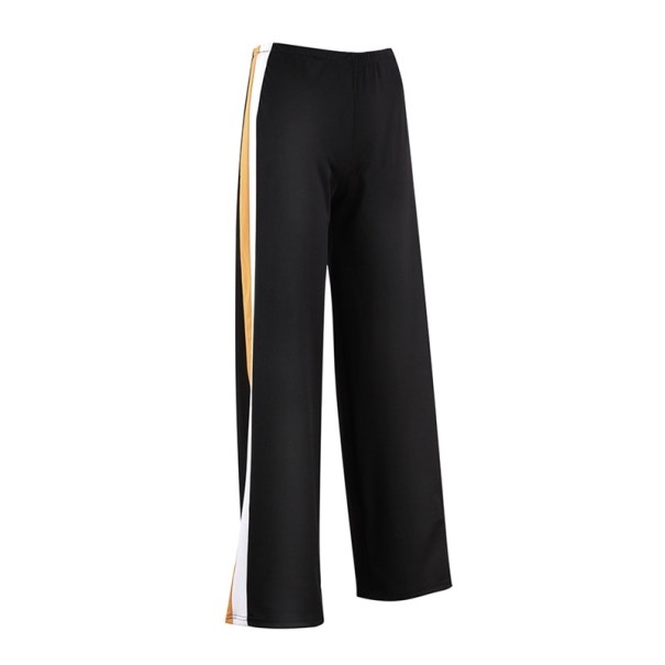 Pantaloni de trening pentru femei cu dungi A393 negru S