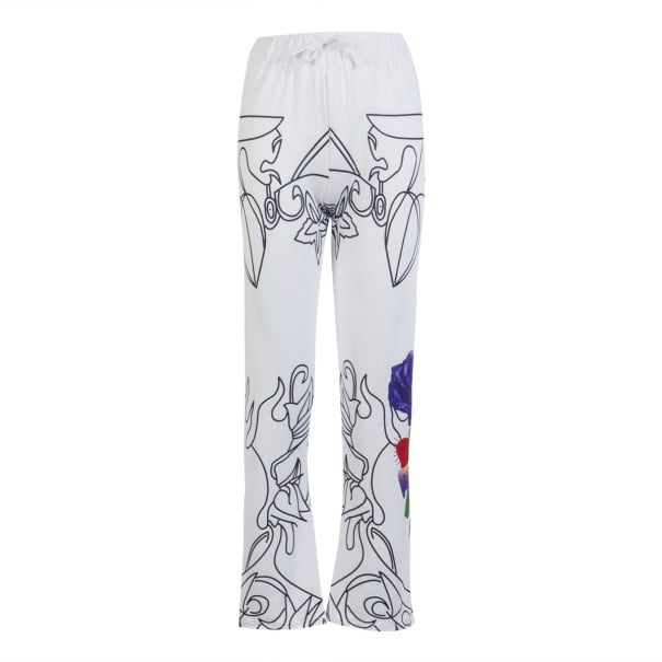 Pantaloni de trening pentru femei cu imprimeu A210 4XL 2