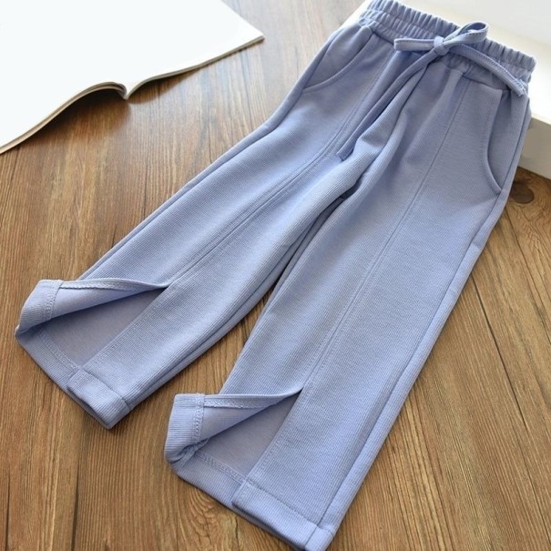 Pantaloni de trening pentru fete L2272 albastru deschis 7