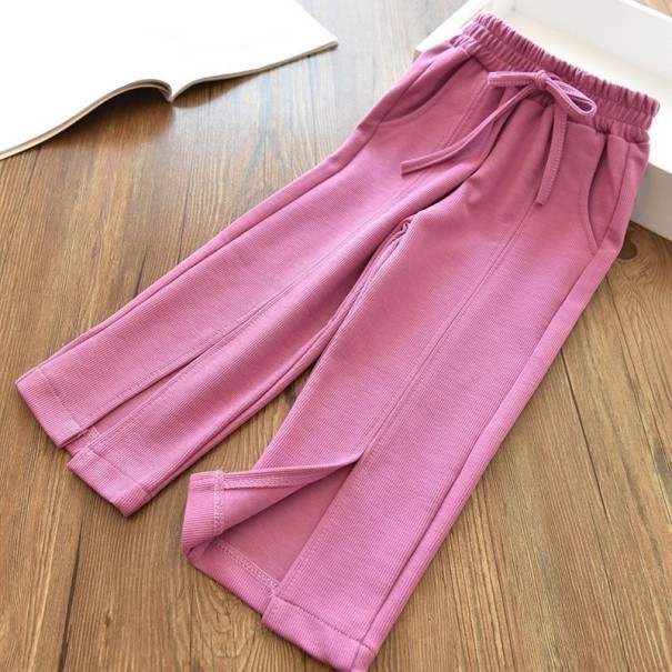 Pantaloni de trening pentru fete L2272 roz închis 9