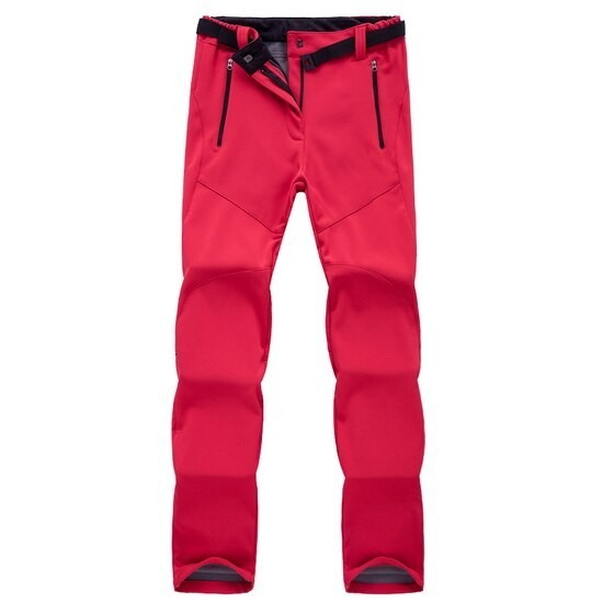 Pantaloni din fleece pentru femei roșu XXL Pantaloni din fleece pentru femei roșu XXL