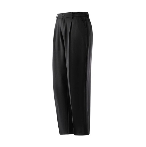 Pantaloni eleganți pentru bărbați cu buzunare Unici Eleganți croi drept Pantaloni confortabili și durabili pentru bărbați la birou, în birou sau la evenimente formale negru XS