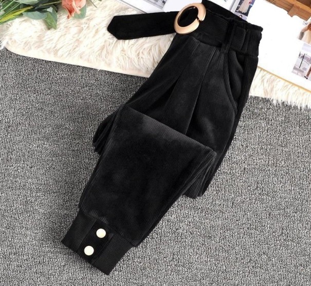 Pantaloni fete T2437 negru 6