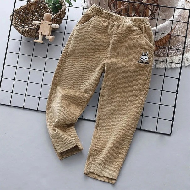Pantaloni fete T2461 bej 3