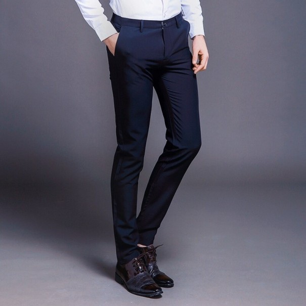 Pantaloni formali pentru bărbați albastru inchis 29