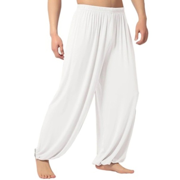 Pantaloni harem da uomo F1338 bianco XS