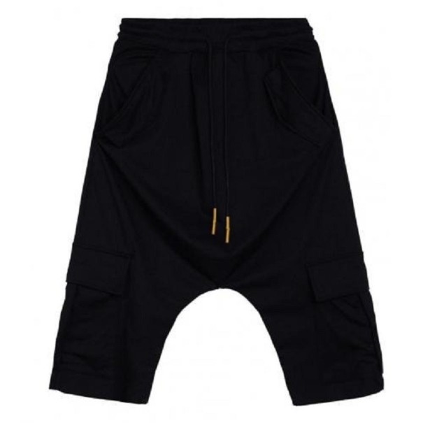 Pantaloni harem pentru bărbați F1615 negru S